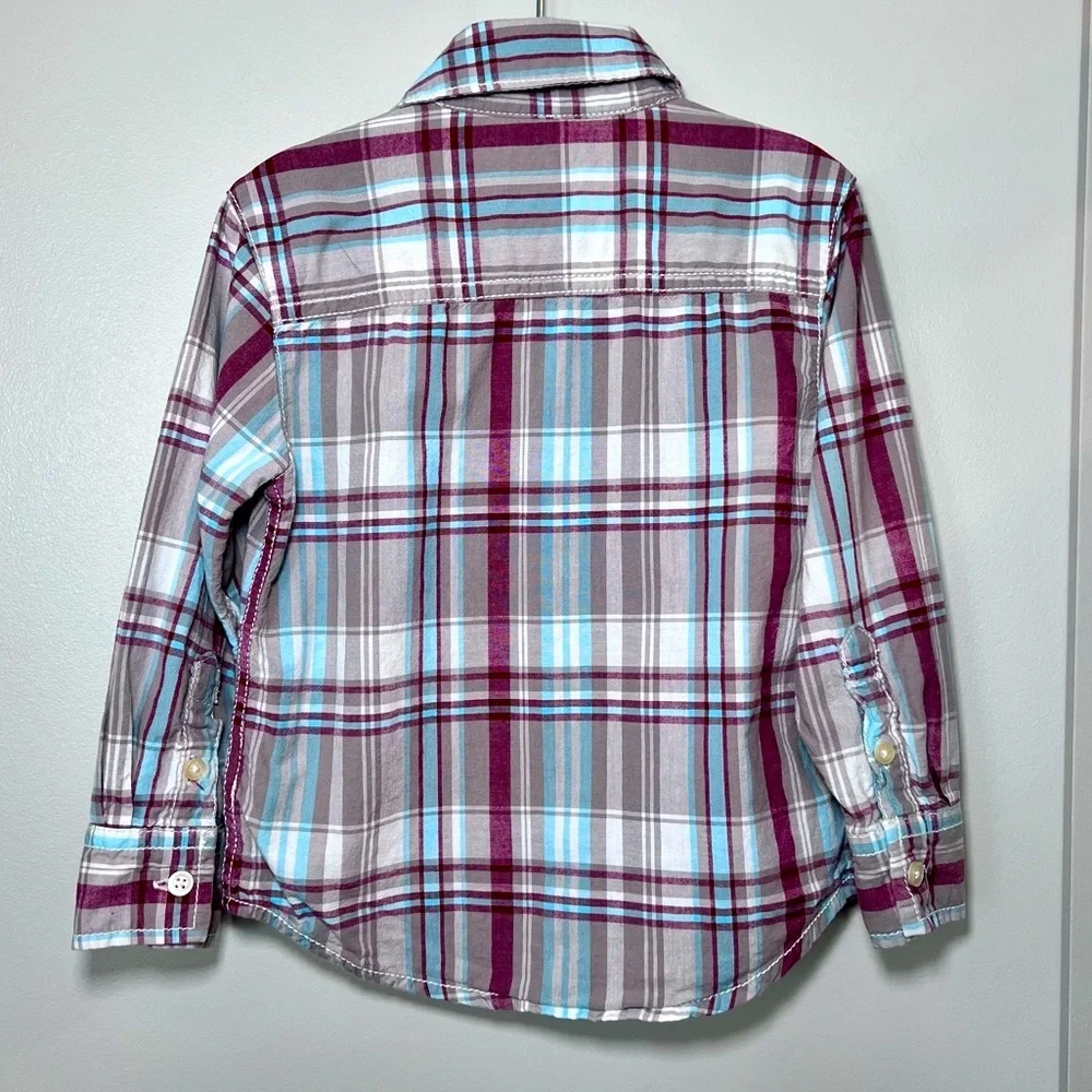 Boys 2T Plaid Button Up Shirt Set 3 Cotton Carter’s Children’s Place Kids R Us